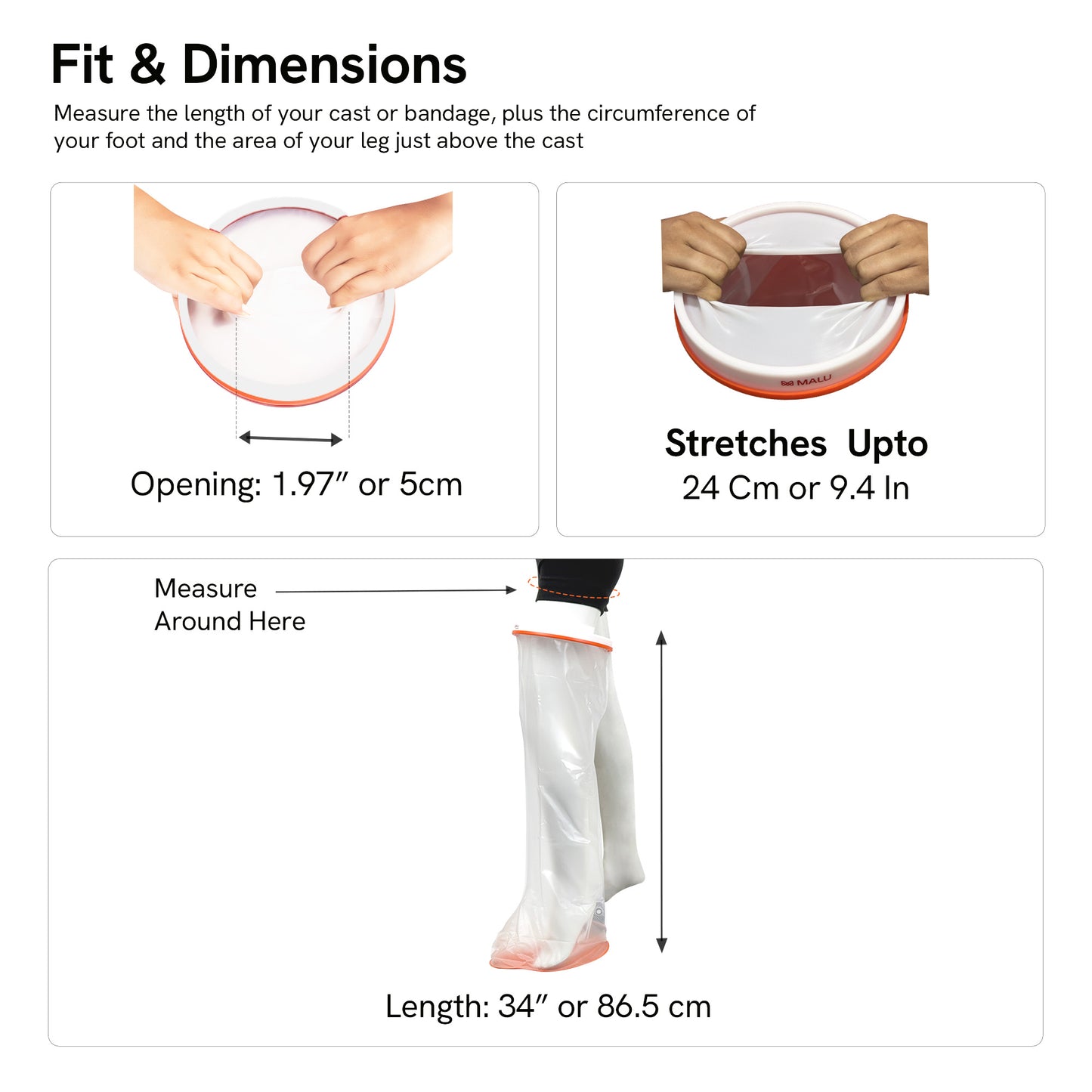 Universal Shield - Adult Leg Large Antislip