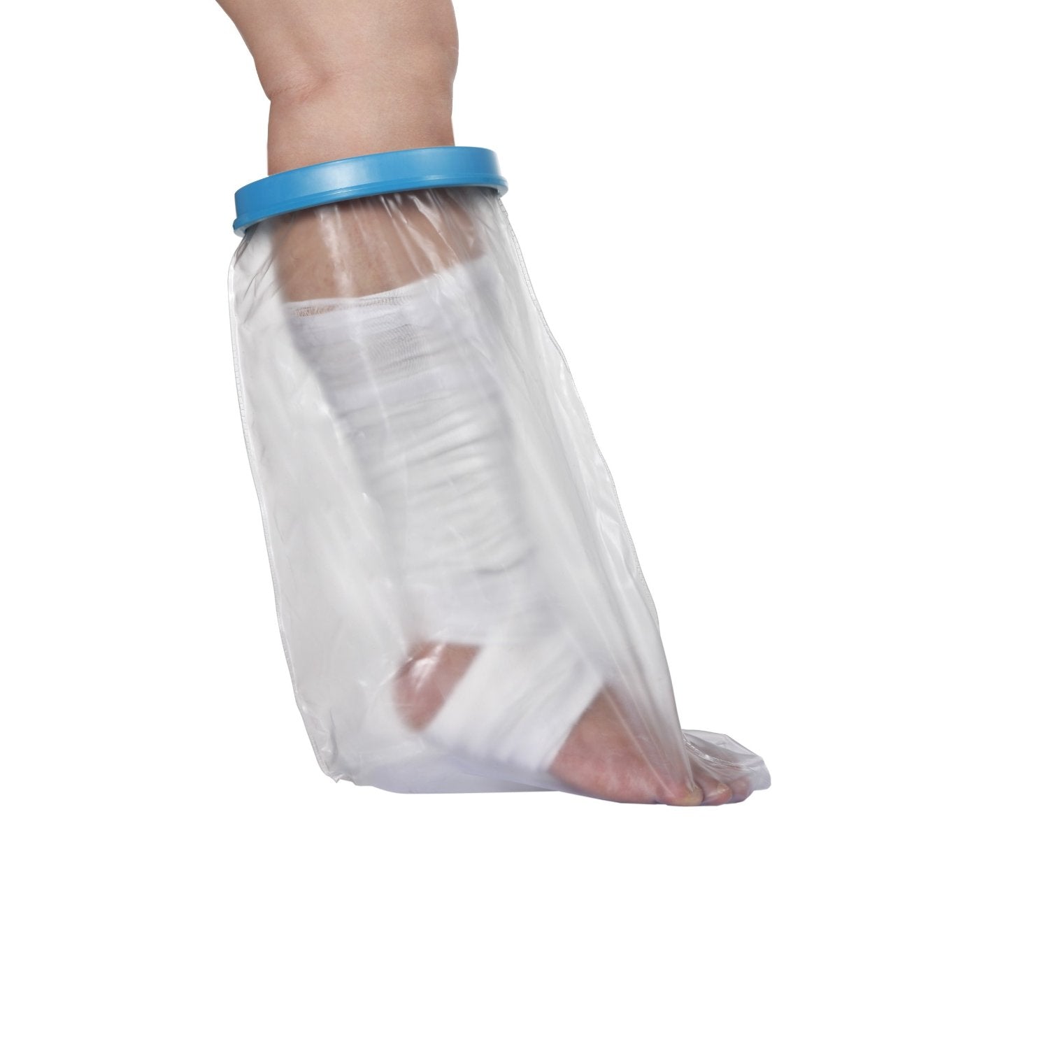 How can I ensure a tight seal around my cast or bandage to prevent water from getting in?