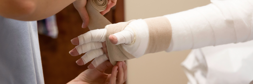 Is there a special sleeve or cover I can use to protect my lymphedema bandages from water?