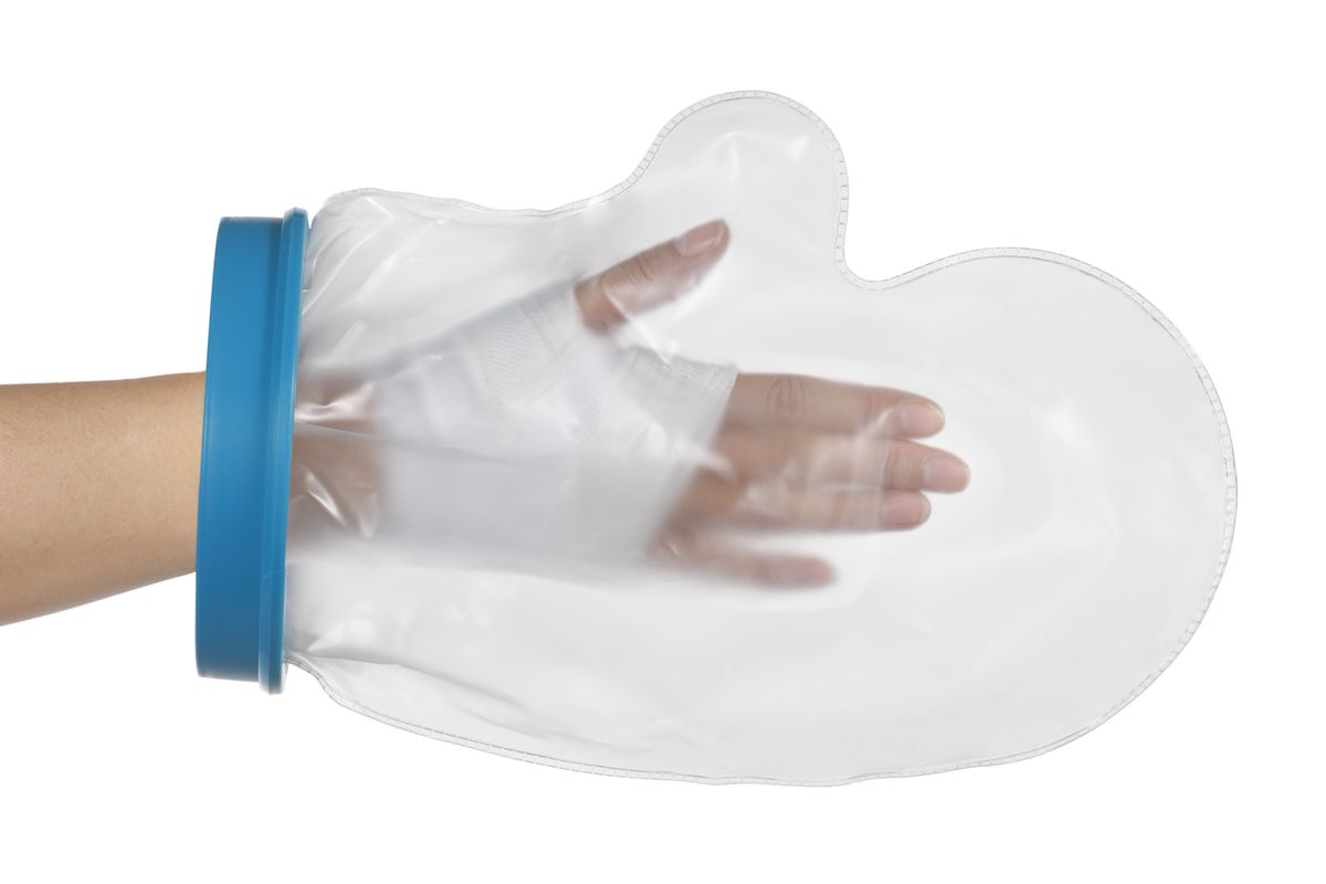 How can I prevent my burns from getting wet during water-related activities?