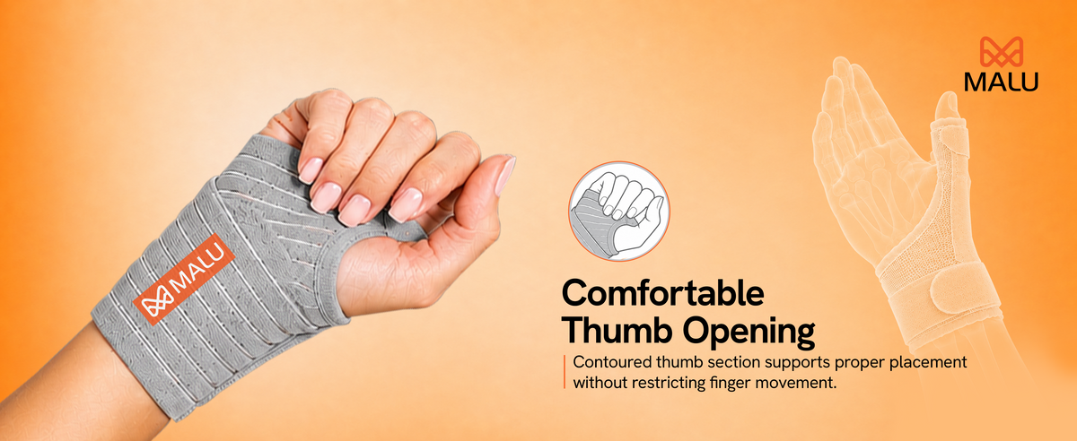 wrist brace with thumb support