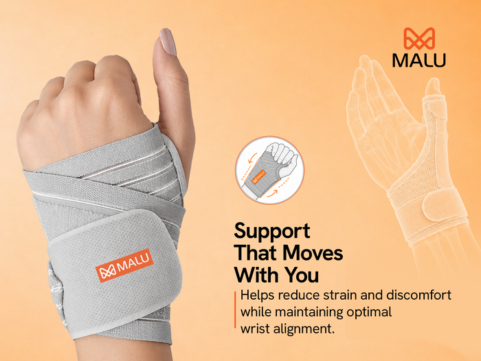 wrist brace with thumb support