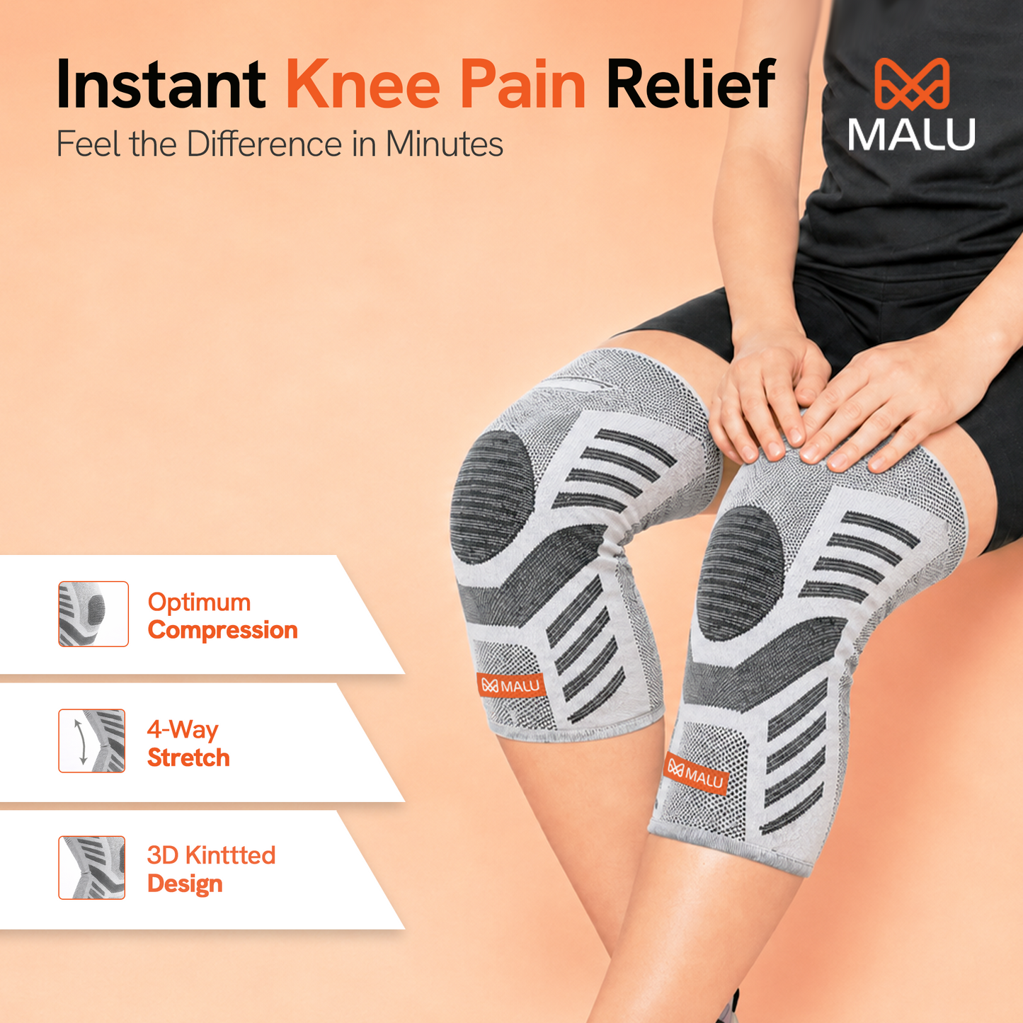Knee Cap 3D (Grey)