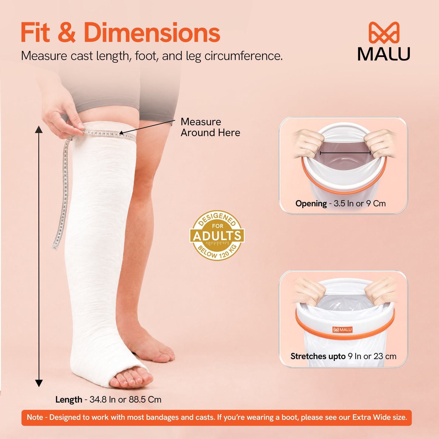 Adult Leg Large Antislip