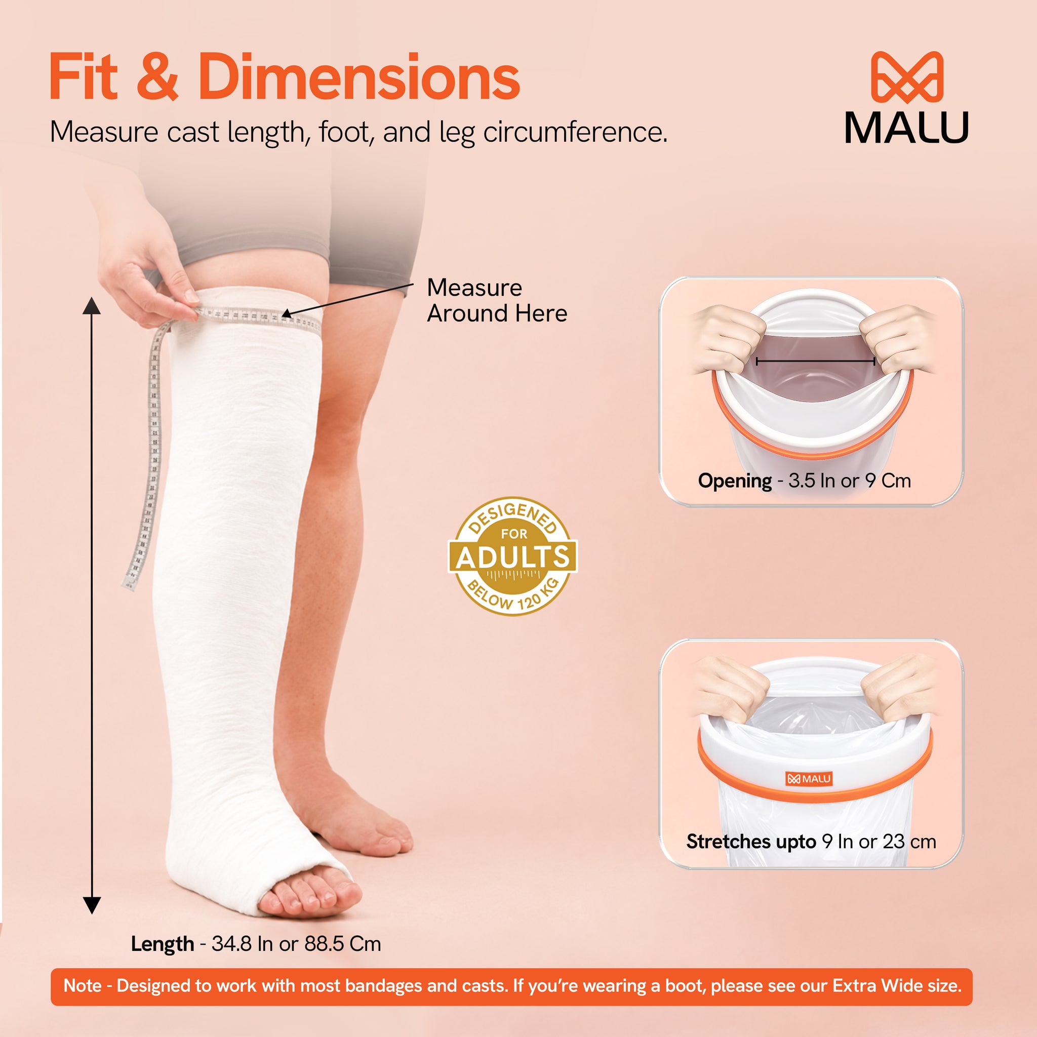 Adult Leg Large Antislip
