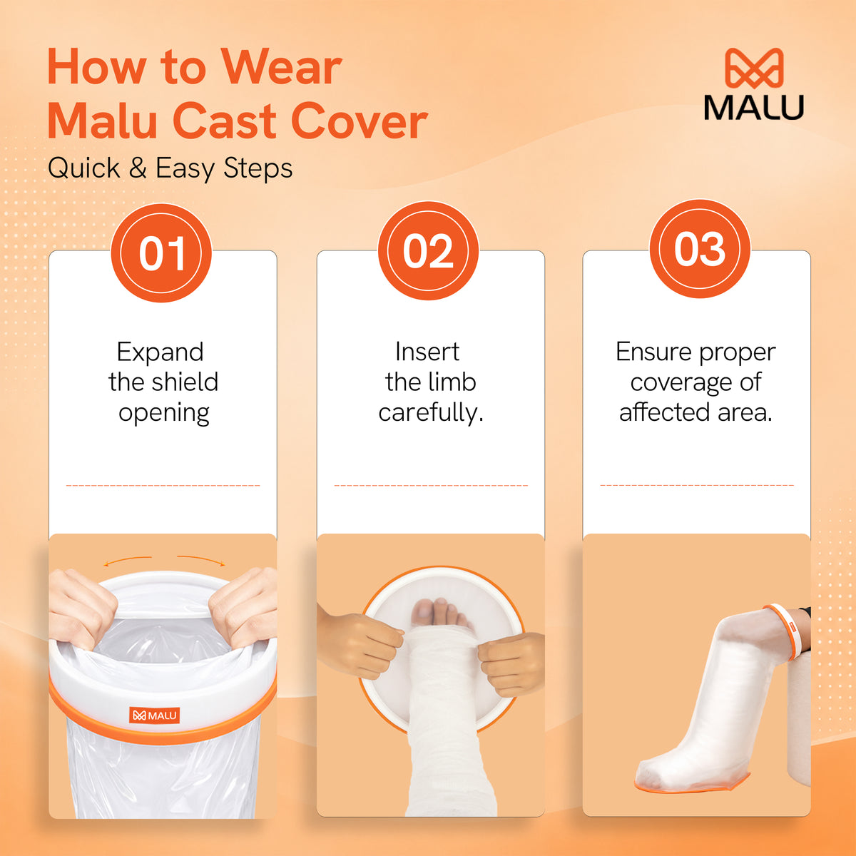 Cast Cover - Adult Leg anti-slip