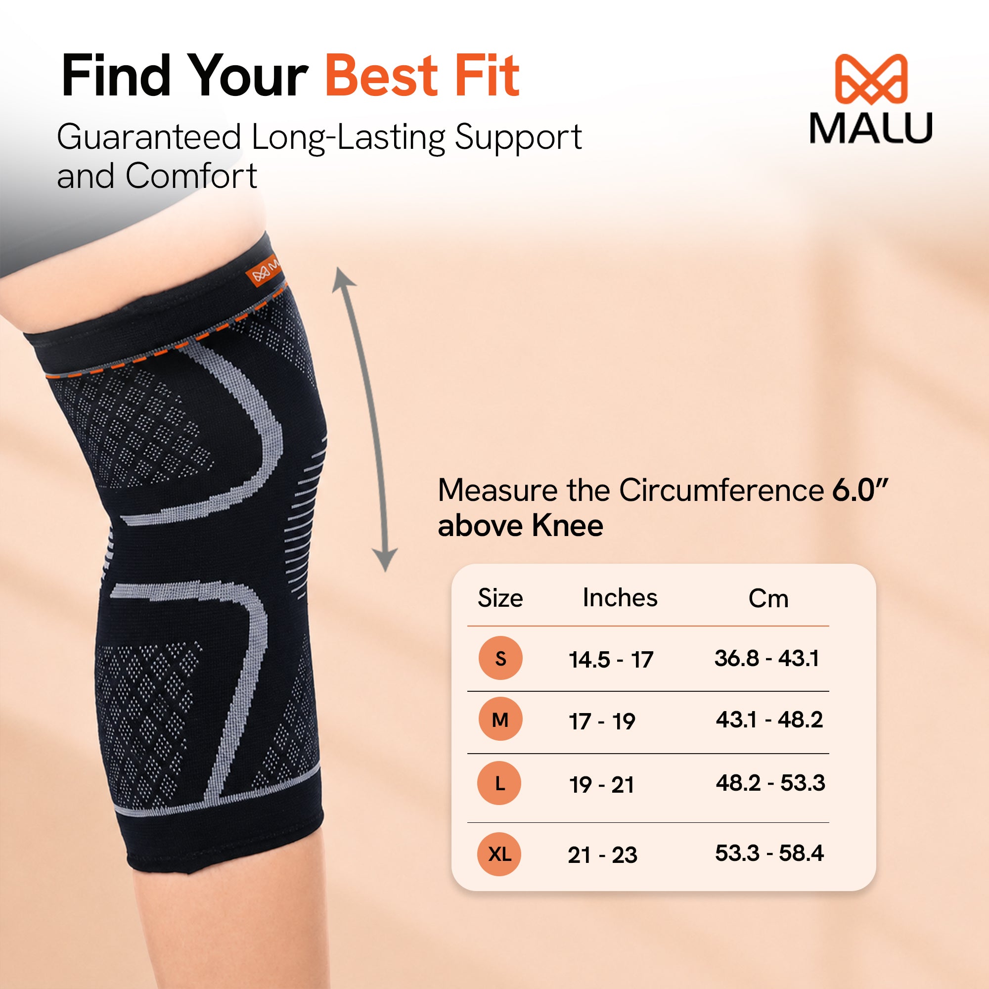 Knee Cap 3D (Black) (8.1)
