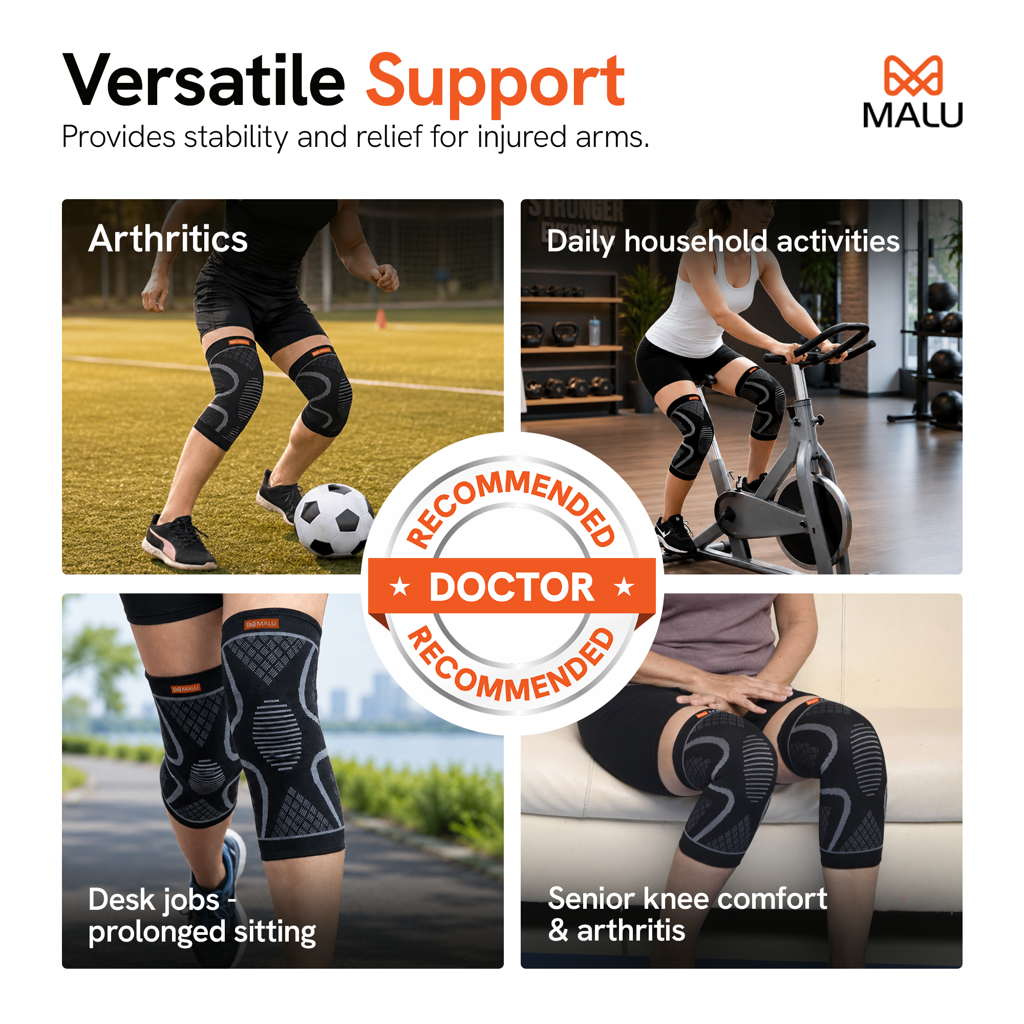 Knee Cap 3D (Black) (8.1)