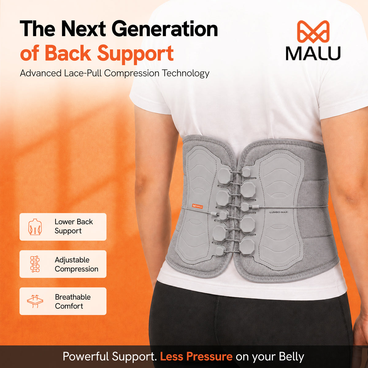LUMBO-MAX- Lace pull LS Belt