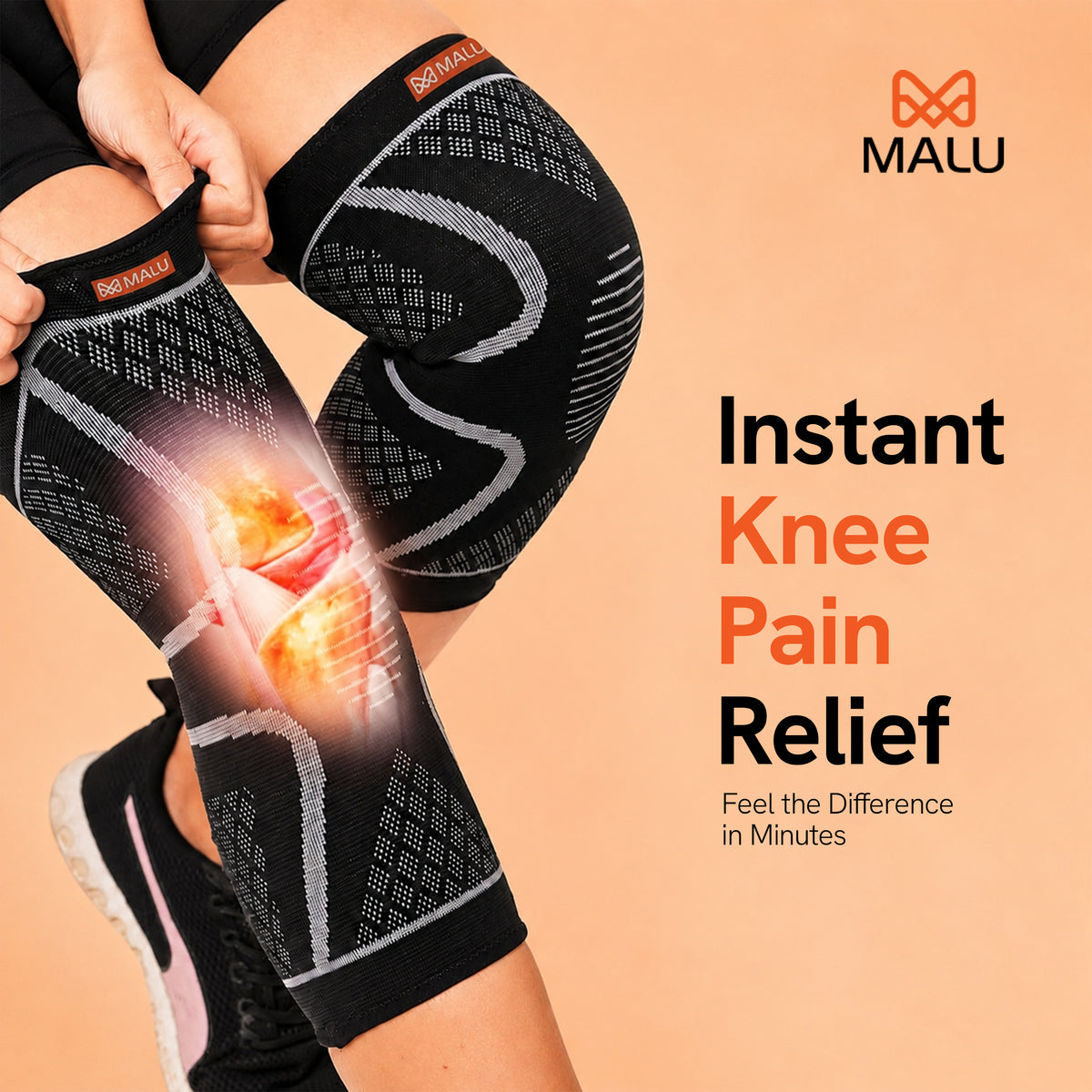 Knee Cap 3D (Black)