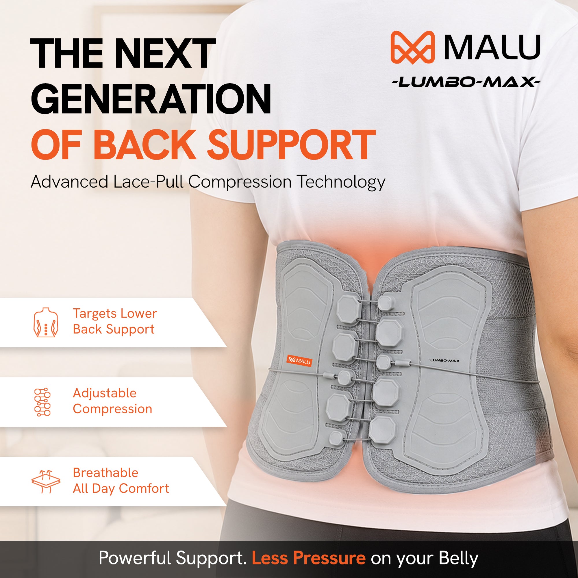 Lumbomax - Lace pull LS Belt
