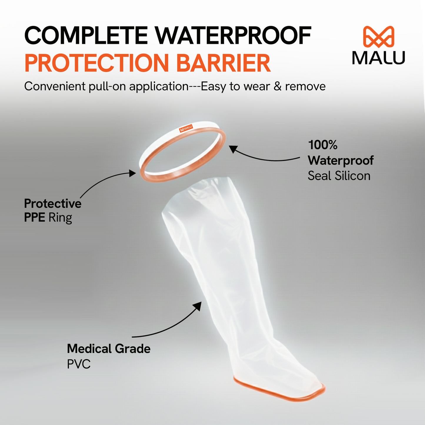 Universal Shield - Adult Leg Large Antislip