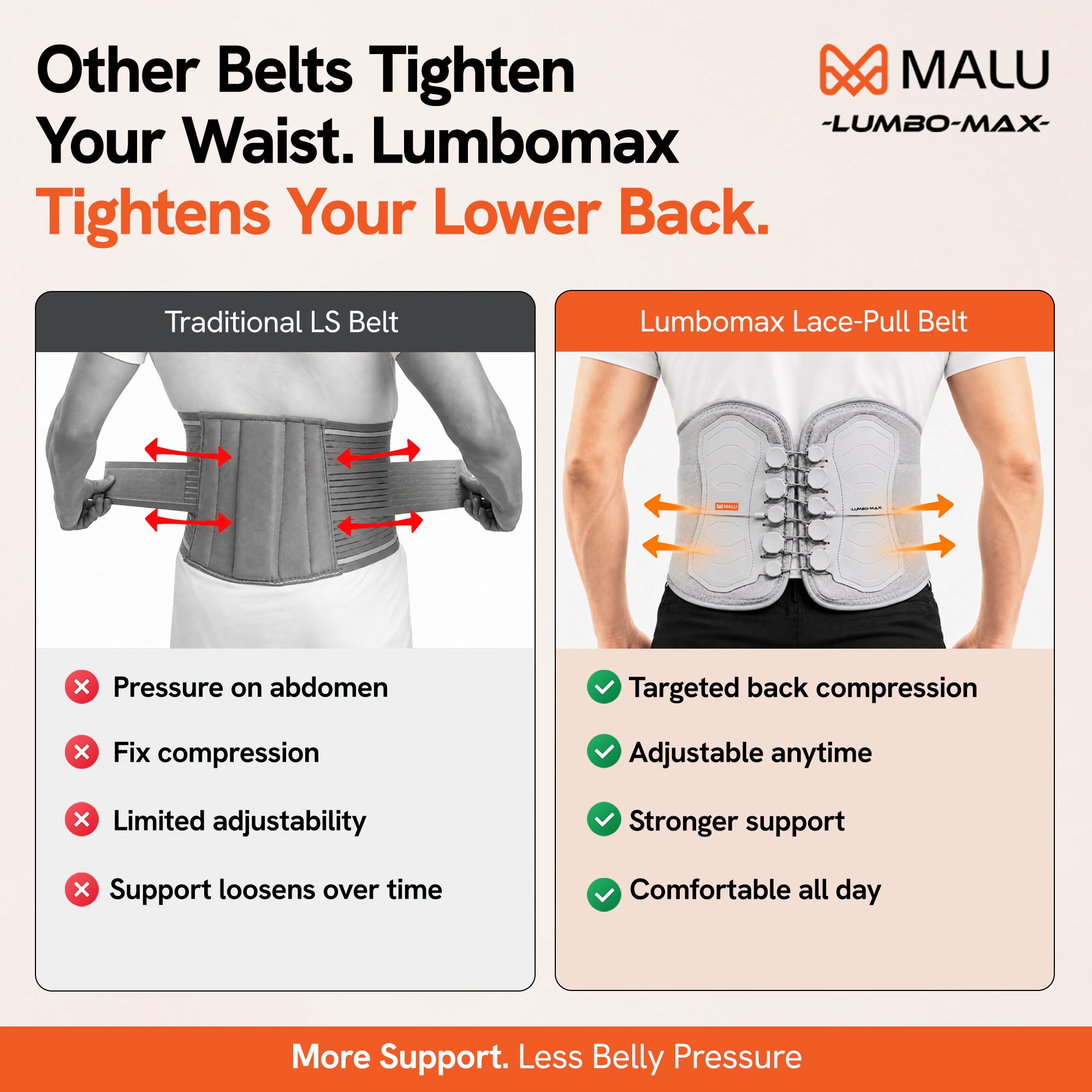 Lumbomax - Lace pull LS Belt