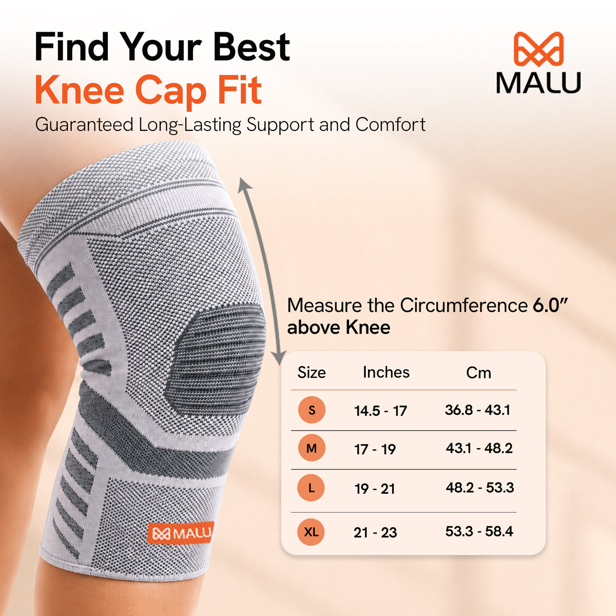 Knee Cap 3D (Grey)