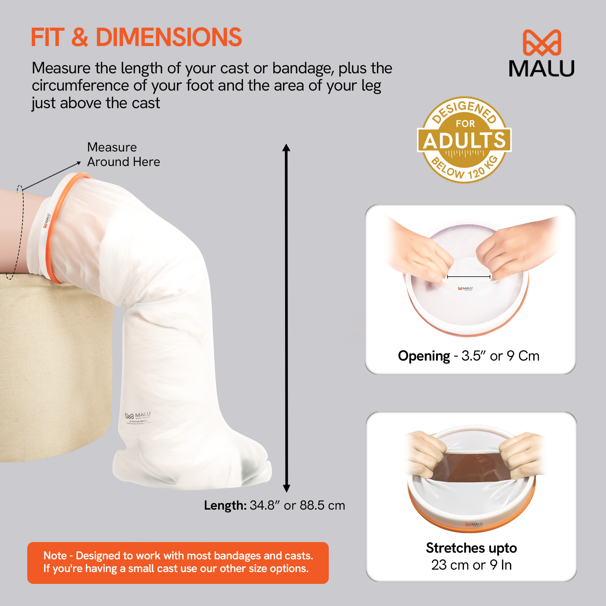 Universal Shield - Adult Leg Large