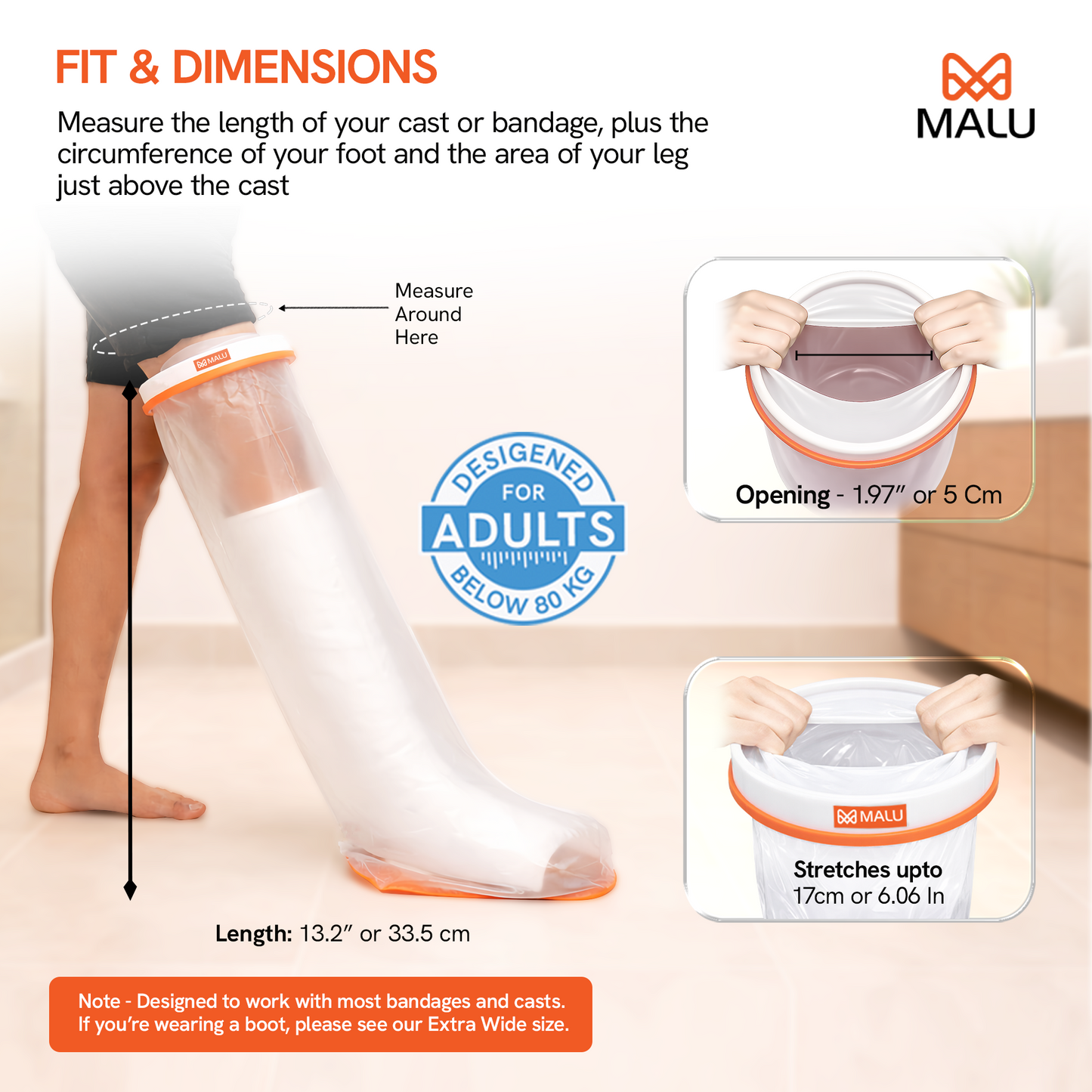 Universal Shield - Adult Leg Antislip