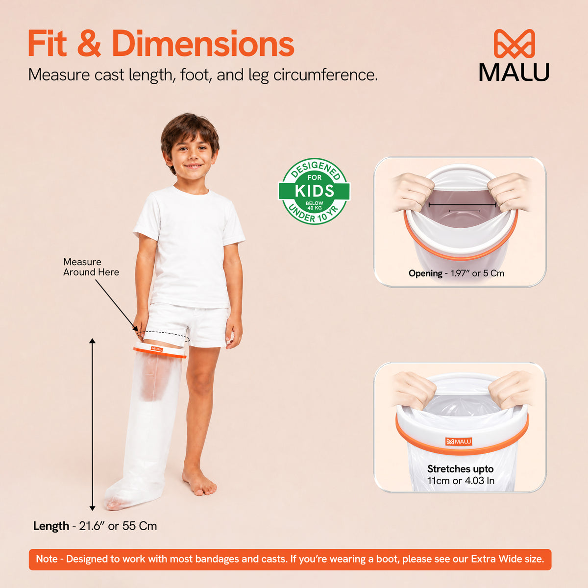 Cast Cover - Kids Leg