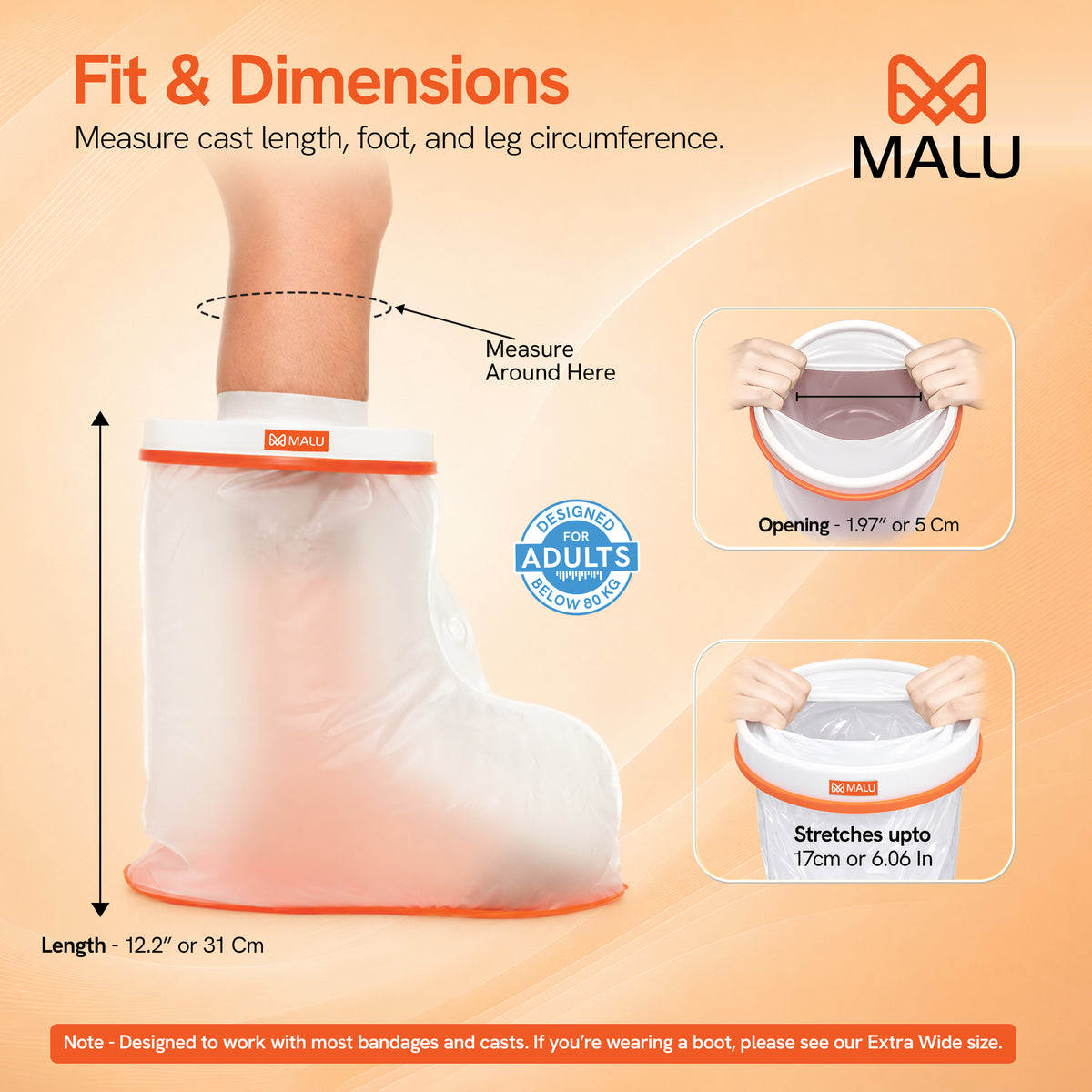 Cast Cover - Adult Foot anti-slip