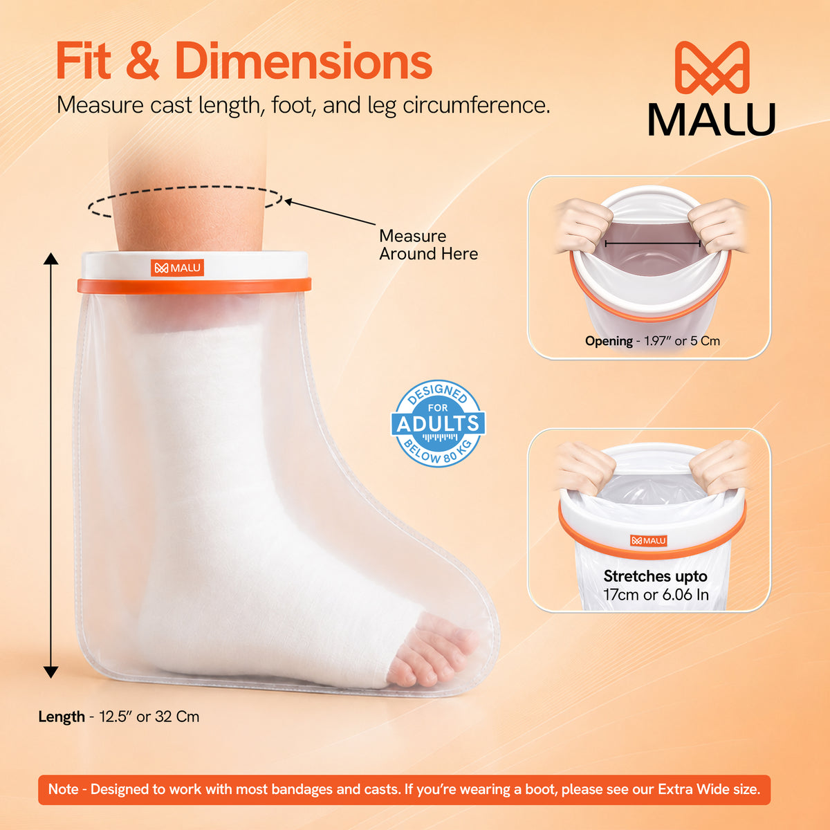 Cast Cover - Adult Foot