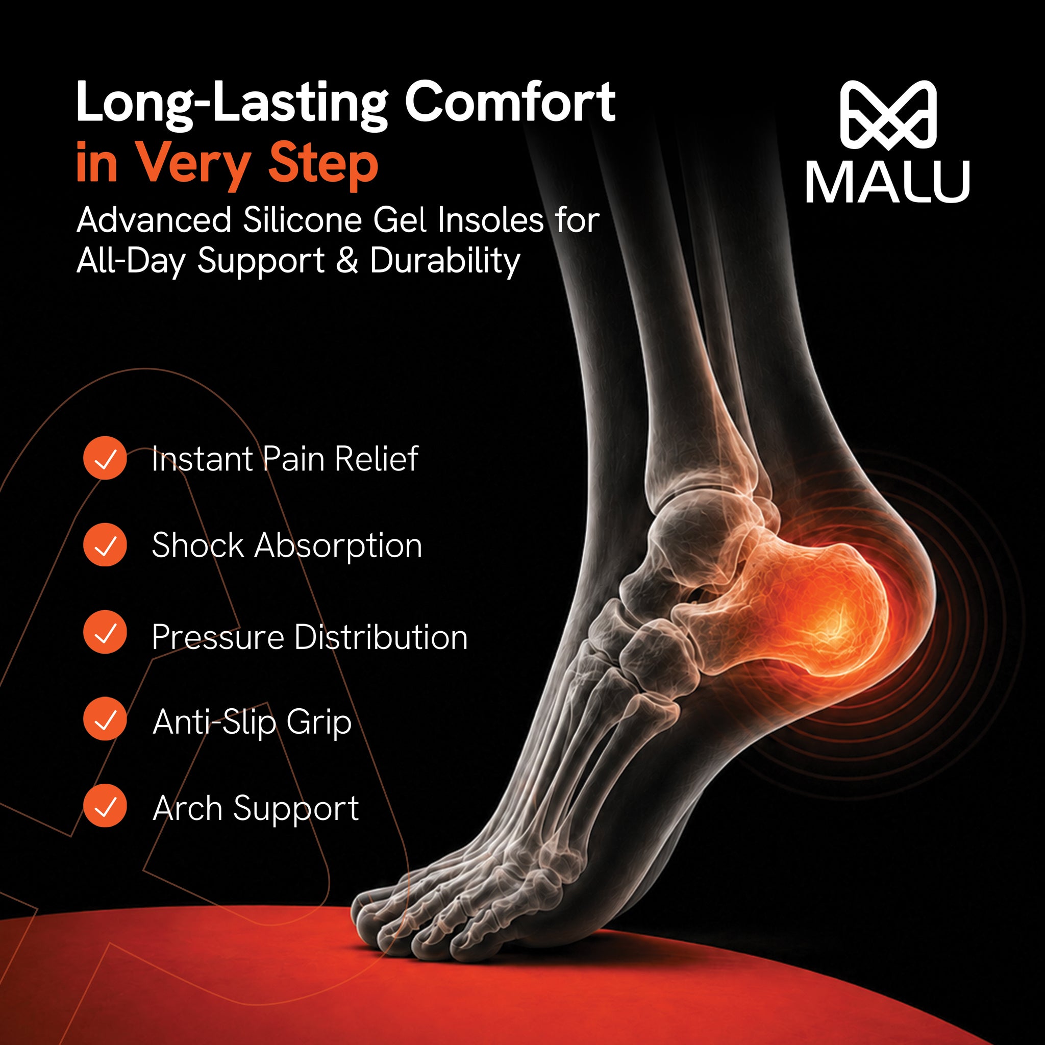 Silicone Gel Insoles for Shoes