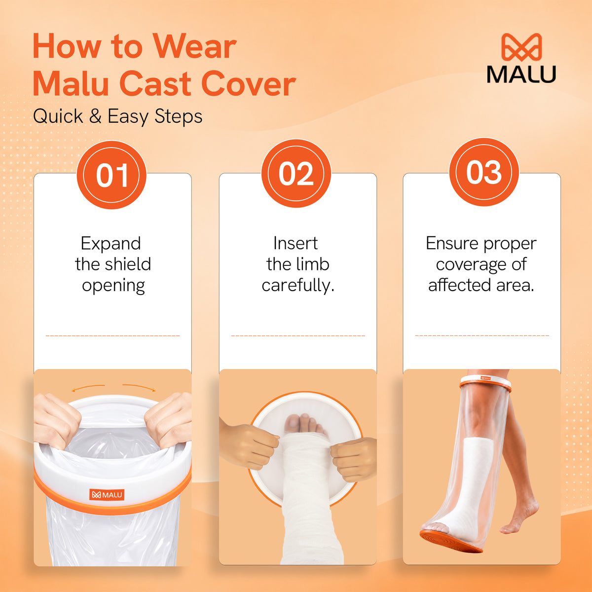 Cast Cover - Adult Leg anti-slip
