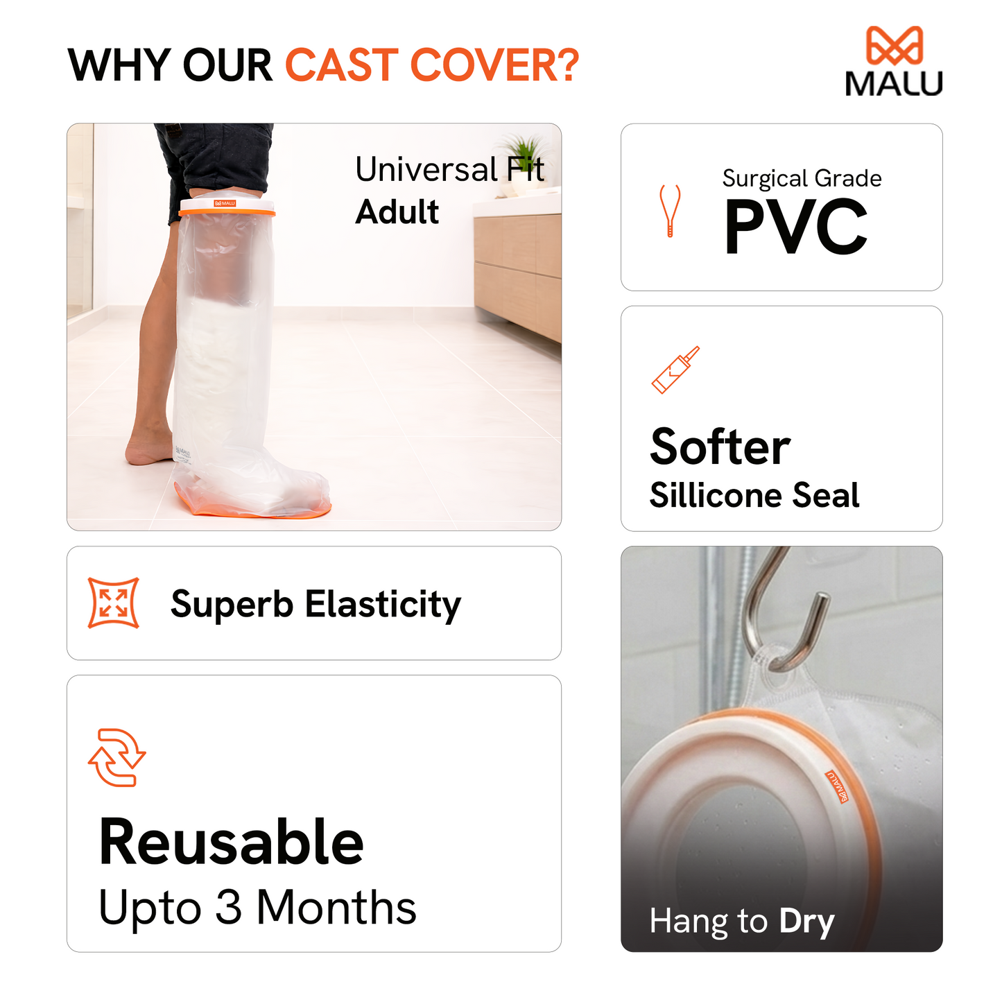 Universal Shield - Adult Leg Antislip