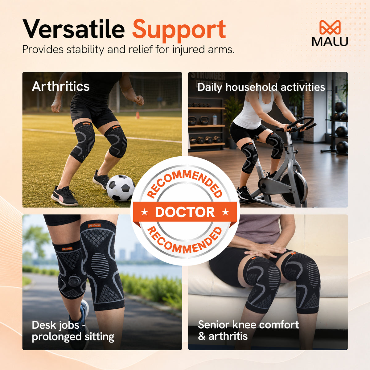 Knee Cap 3D (Black)
