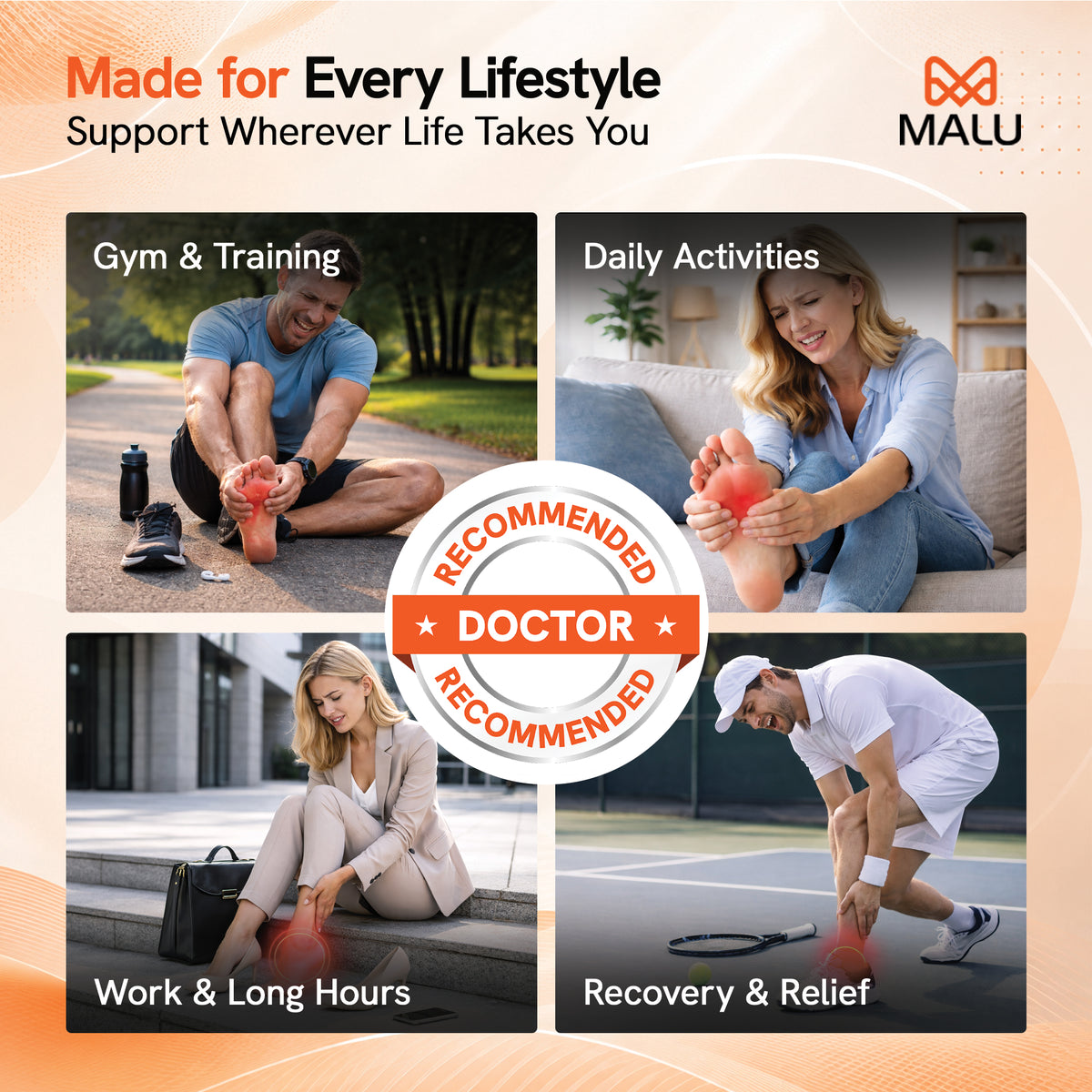 Silicone Gel Insoles for Shoes