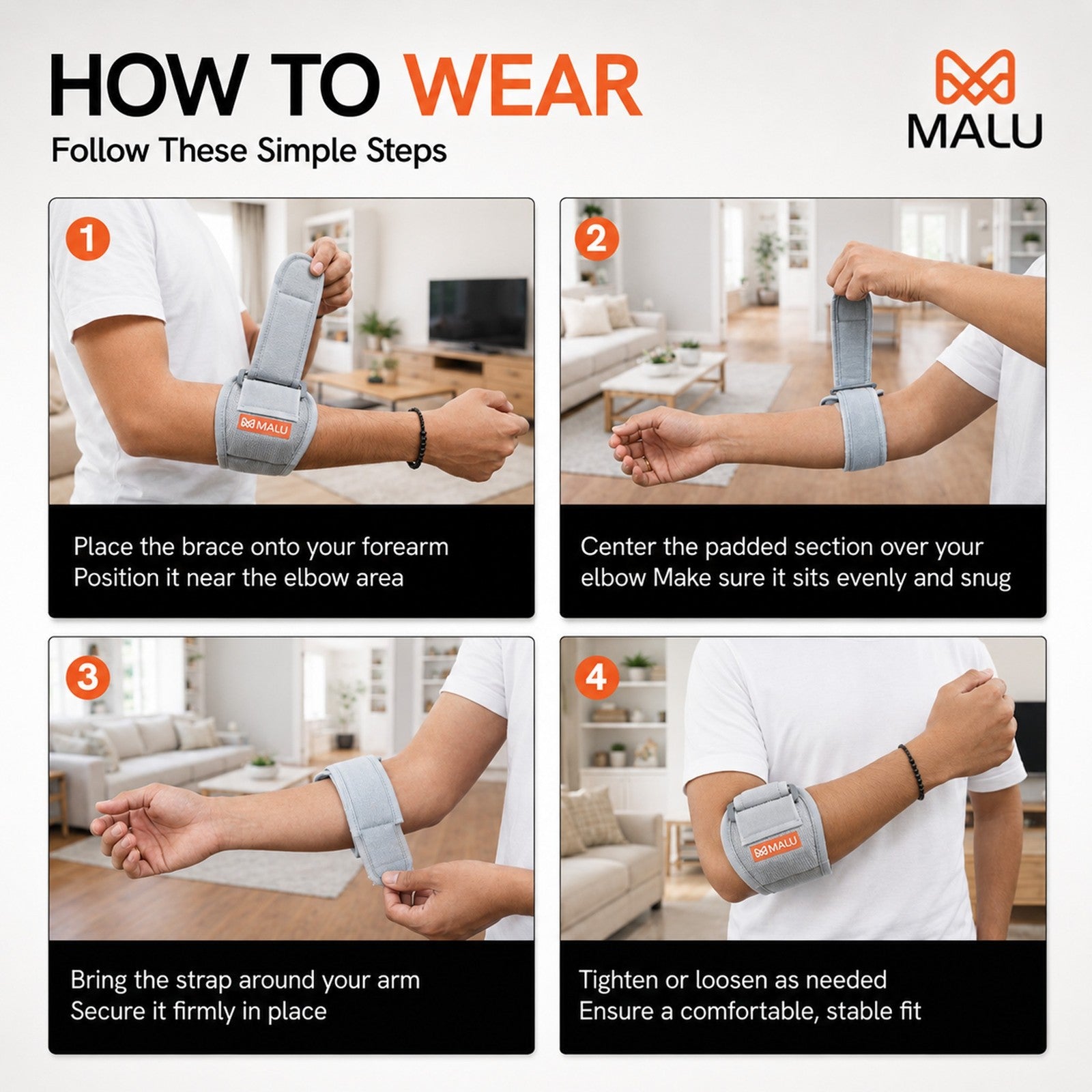 Tennis Elbow Support Brace for Men & Women