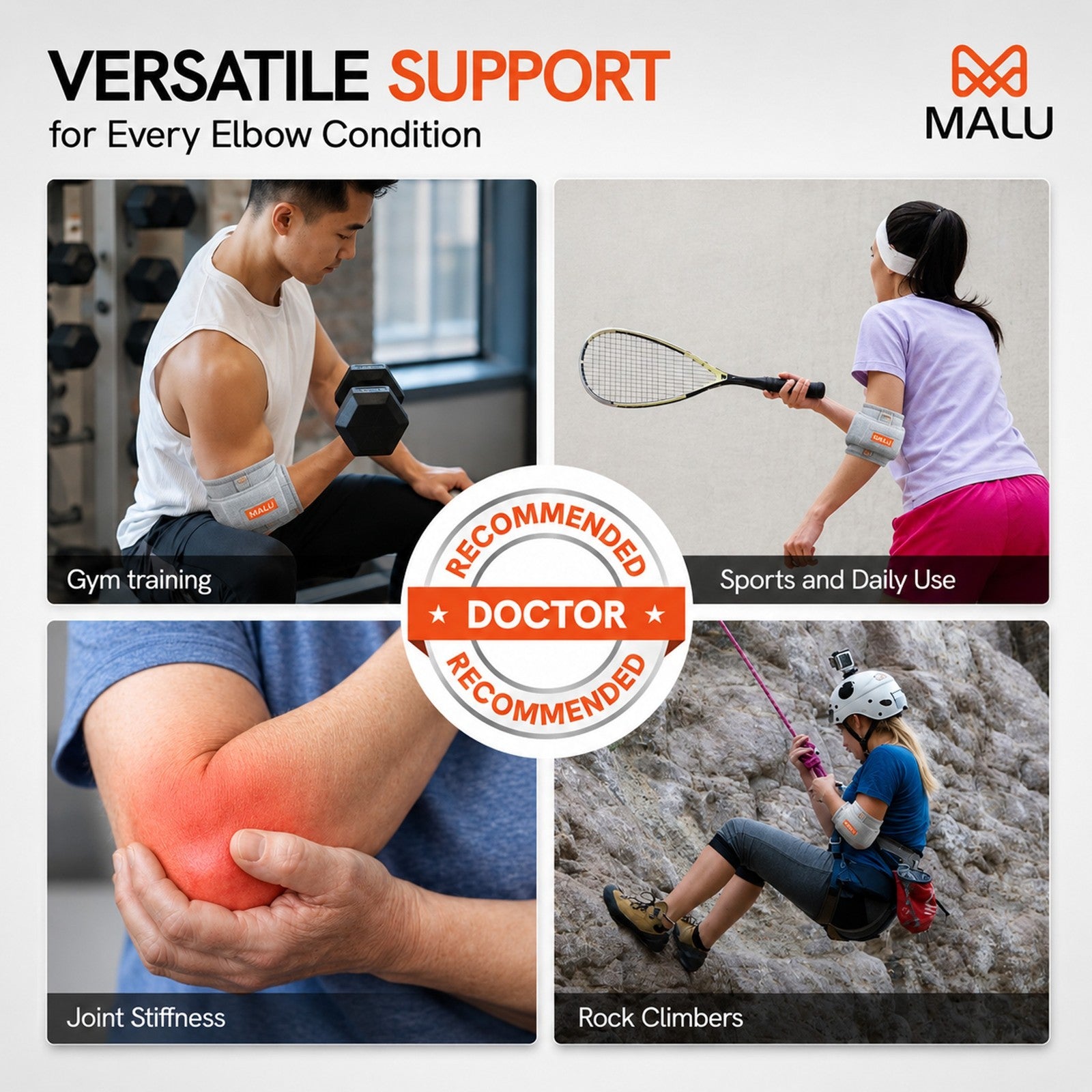 Tennis Elbow Support Brace for Men & Women